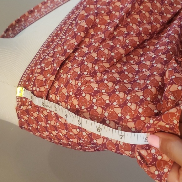 Max Studio pink and salmon colored light weight large top - Picture 3 of 13